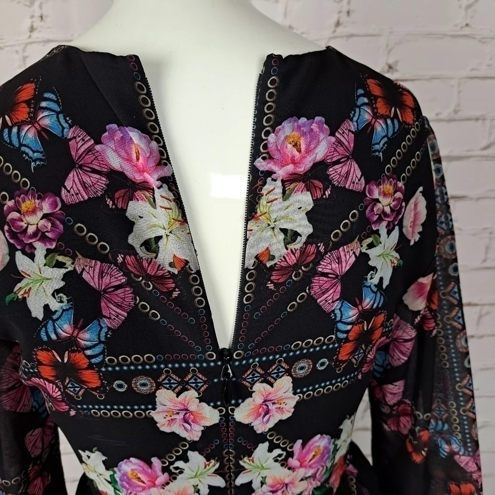 𝅺BEBE Print Ruffle Tiered‎ Dress - Picture 11 of 16